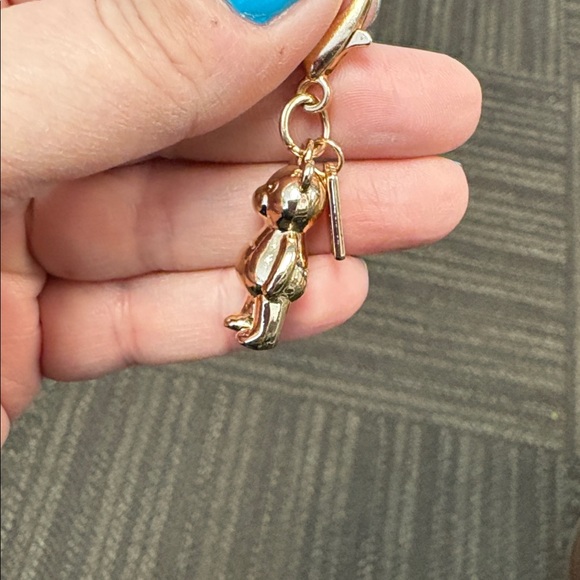 Coach Fashion Gold Mini Teddy Bear Charm Purse Bag - Picture 4 of 4